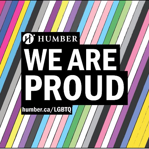 Our mission is to foster and advance an inclusive campus community for LGBTQ+ students and staff at Humber College & Guelph-Humber #WeAreProud #HumberLGBTQ