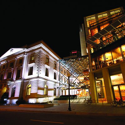 The Slover is a stunning venue and destination for all citizens of the region that also houses the downtown branch of the Norfolk Public Library.