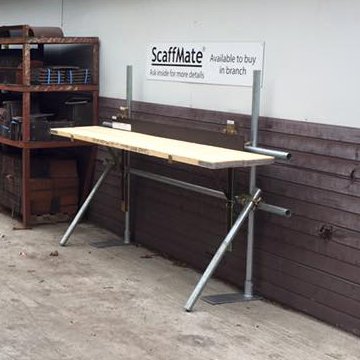 Scaffmate is new innovative product that allows you to have a work bench directly adjacent to where they are working on a scaffold.