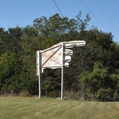 Art on Midwest billboards as cultural and political commentary. Currently: Aleksandra Mir @ MO I-70 W, near Boonville exit 101