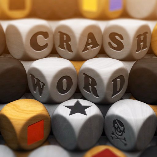 Page d'application du jeu mobile #CrashWord développé par le studio @Exkee ! Je suis disponible sur #Android et #iOS.