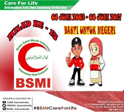 Official Twitter of BSMI Samarinda / Lembaga Kemanusiaan Untuk Semua / Selamatkan 1 Jiwa, Sambung 1000 Asa
