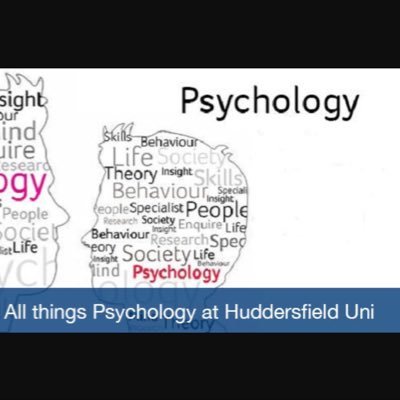 Official Huddersfield University Department of Psychology twitter account @HuddersfieldUni