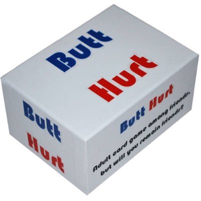Adult card game among friends... but will you remain friends? Butt Hurt is a card game played among friends that reveals the, sometimes uncomfortable, truth.