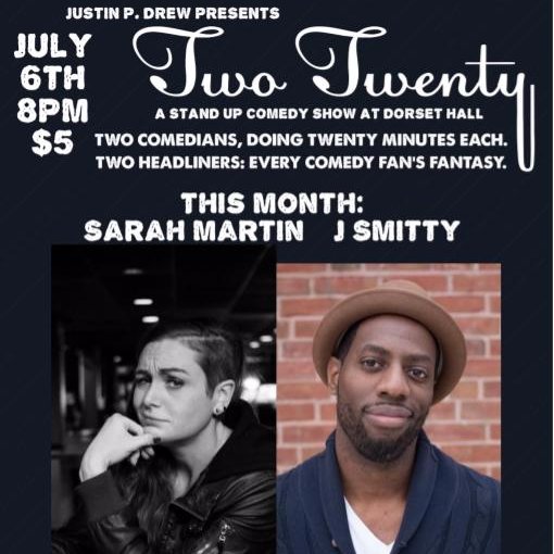 Two Twenty: A Stand-Up Showase at @DorsetHall in #Dorchester!

Two Twenty is a new monthly comedy show featuring two co-headliners doing twenty minutes.