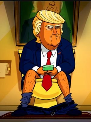 Image result for TRUMP on toilet cartoons