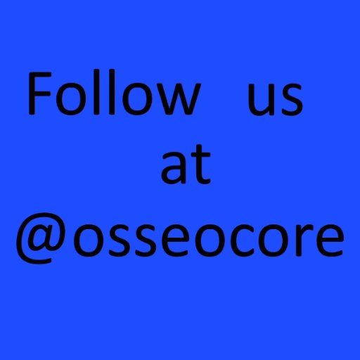 Follow @osseocore for updates on all products and discounts formerly known as Adin Implants