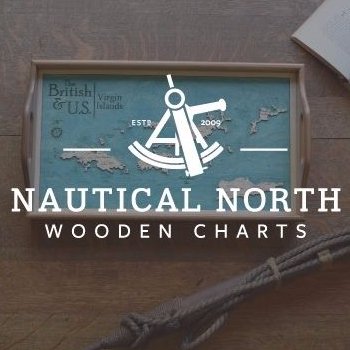 Nautical North Wooden Charts