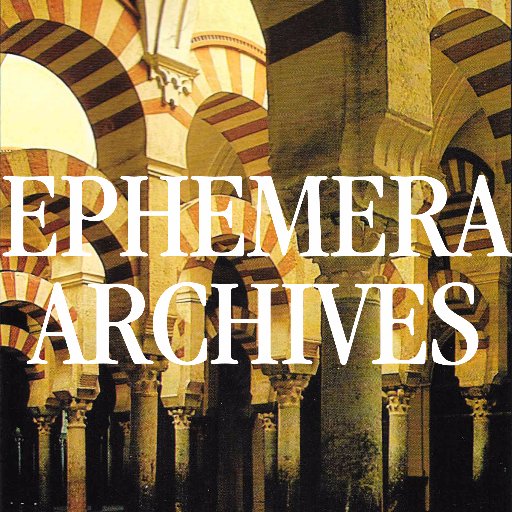 This twitter account is for announcements/news. Please direct all inquiries to: ephemeraarchives@gmail.com