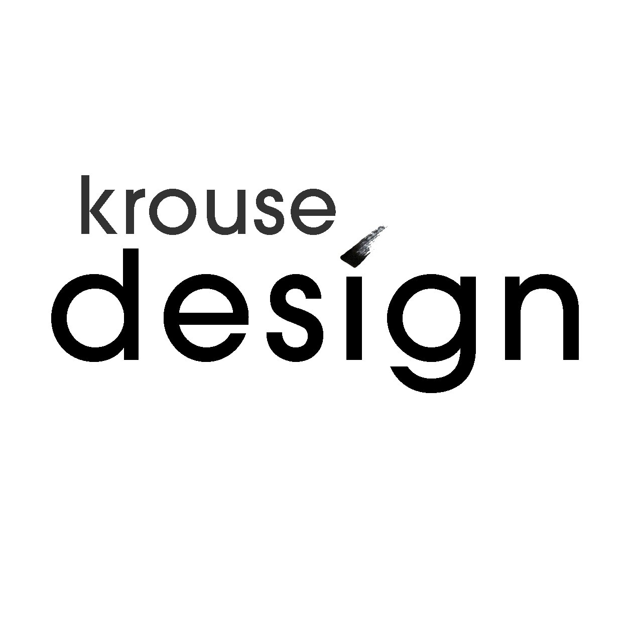 Krouse Design = residential design services. Brick Street Studio = commercial architectural services.