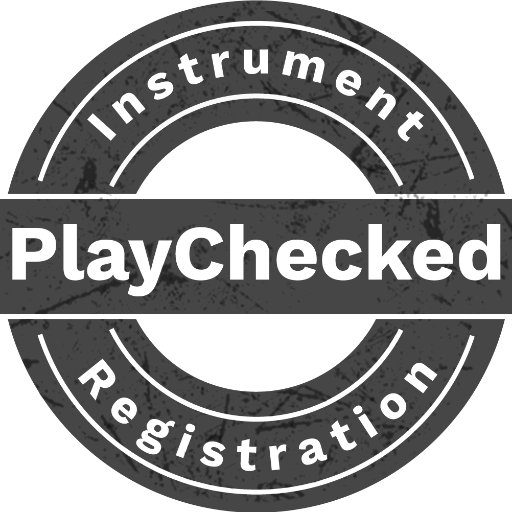 PlayChecked is a free online musical instrument registration service that aims to reduce musical instrument theft. Check before you play. Join today.