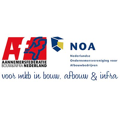 AfnlNoa's profile picture. AFNL-NOA behartigt middels een politiek beleidsbureau de collectieve belangen van mkb-ondernemers in bouw, afbouw & infra.