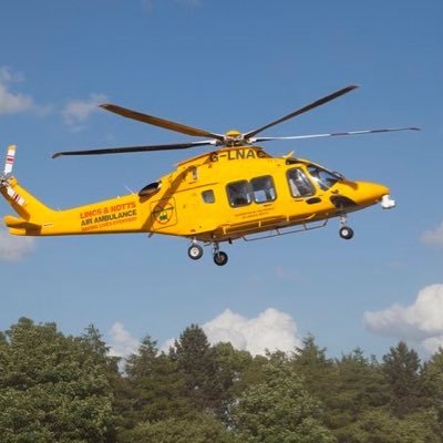 The crew of the Lincs & Notts Air Ambulance