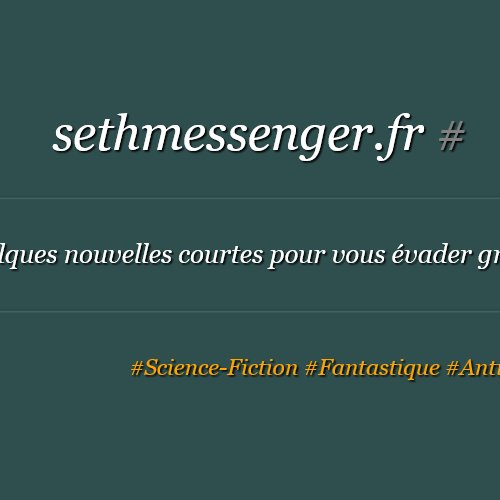 Quelques récits courts pour vous évader grâce à https://t.co/pkWZwOaOWE
#ScienceFiction #Fantastique #Anticipation #SFF #Nouvelles