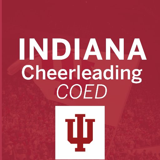The IU COED cheerleading squad cheers alongside the @IUcheerleading All Girl squad to support @OurIndiana GO HOOSIERS! #iucheer