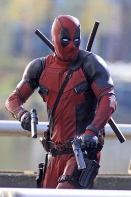 Names Steven Wilson your probably wondering why the red suit it's so bad guys can't see me bleed #taken by @abraveheroo gets free deadpool love I love you x56