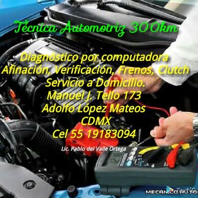 Servicio Profesional Automotriz Afinación, PreVerificación con sistema OBD2 
Frenos, Clutch. Diagnóstico con Escáner.