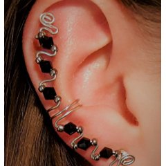 My handcrafted ear cuffs are NON-PIERCED, non-tight-clamping ear jewelry, which means anyone can enjoy them with no need for piercings or clamping pain!