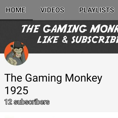 check out my youtube channel
and subscribe my GAMING NAME IS THE GAMING MONKEY 1925
https://t.co/FgL7X48oUt…