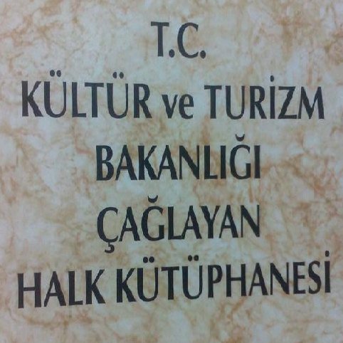 T.C. Kültür ve Turizm Bakanlığı - Çağlayan Halk Kütüphanesi resmi Twitter hesabıdır.