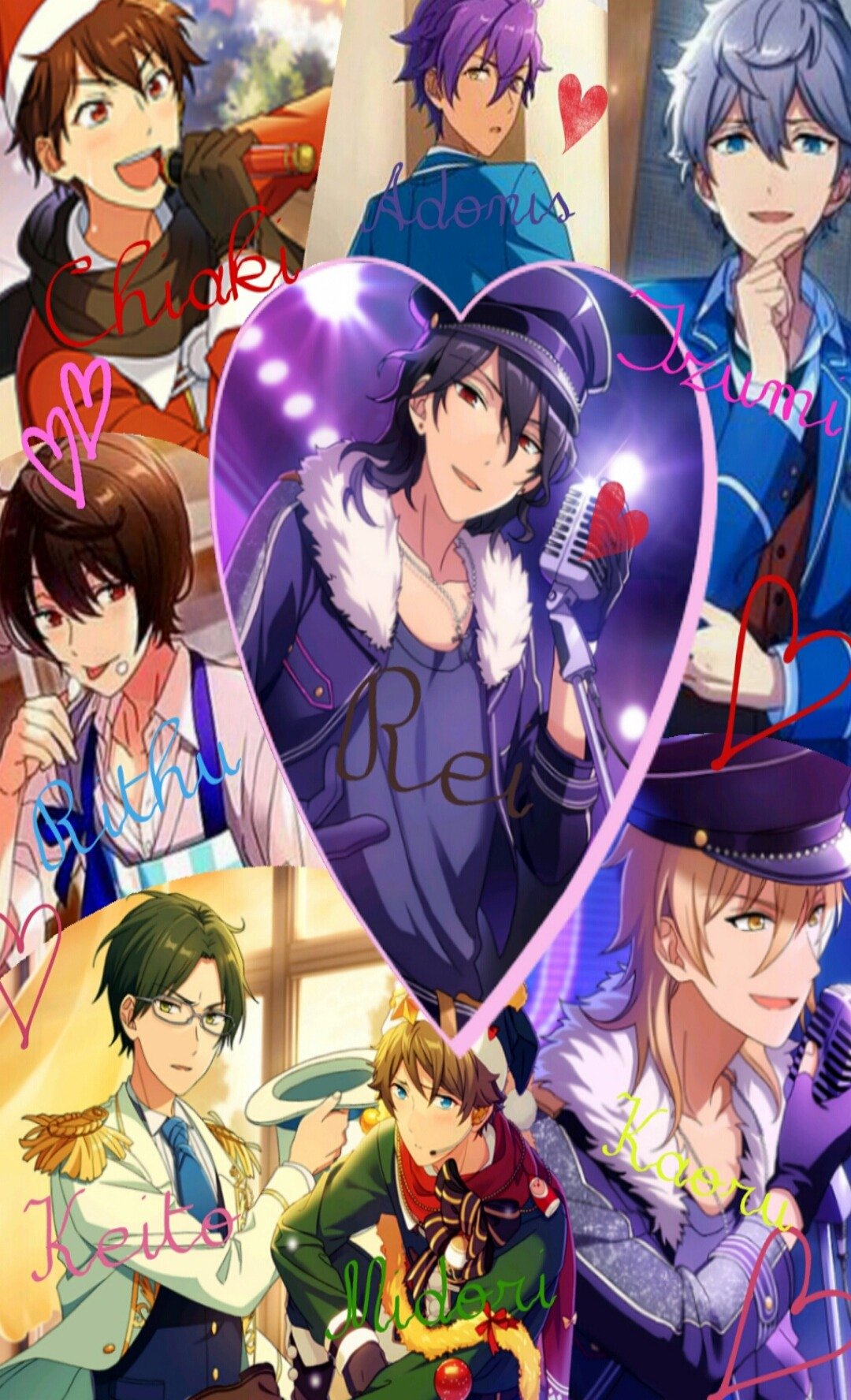 推しキャラ✨A3(至、真澄)MARGINAL#4(アール)ツキウタ(黒年長、恋、隼)アイナナ(一織、楽)あんスタ(零、薫、つむぎ)ツイステ(デュース、レオナ)Bプロ(釈村、愛染)まほやく(オーエン、カイン)エリオス(レン、フェイス、ウィル)ブレマイ(恩田)ランペ(北ちゃん、樹)