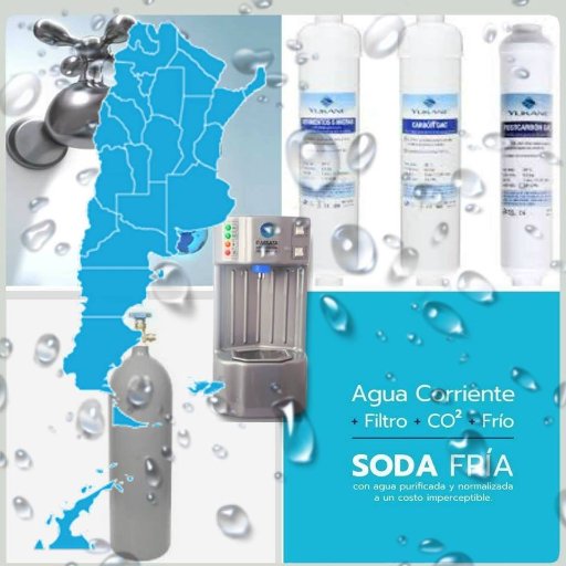 Dispenser automático de soda y agua .
Están fabricados con lo mejor de la tecnología y confiabilidad .