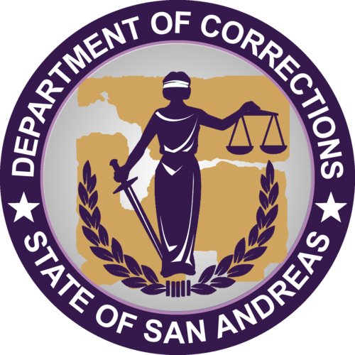 San Andreas Department of Corrections is responsible for the operation of the San Andreas state prison and parole systems. (Fictional department - LSRP)