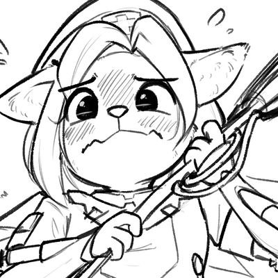 ❝ A-ack! Don't scare me! ❞【 ♀ • Mage 】 An easily frightened, but courageous bipedal feline. Leads a band of “warriors” of various species.