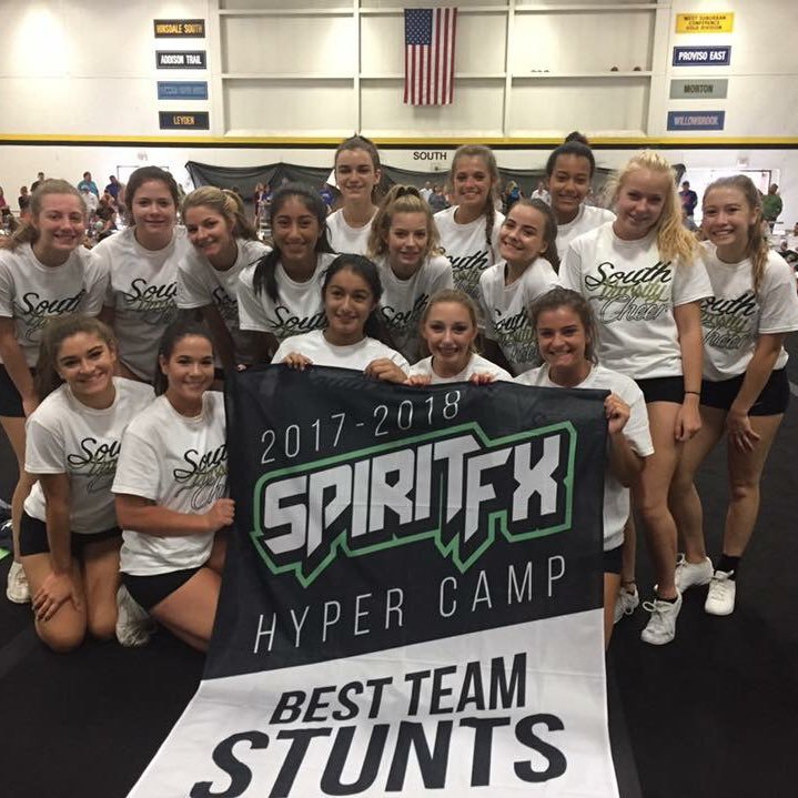 The OFFICIAL Twitter of the Hinsdale South Varsity Cheer Team 💛🐝🖤 2017 State Qualifiers 2017 HYPER CAMP Best Stunt Winner