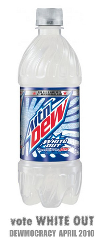 XTREME WHITEOUT IS THE NEW FACEBOOK VIDEO GAME THAT ENABLES PLAYERS TO VOTE FOR THE BEST DRINK ON EARTH!! MOUNTAIN DEW WHITEOUT!!!!!!