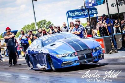 Pharris Motorsports based out of Sikeston, MO - '17 Ford Mustang GT350R w/ a twin turbocharged Pro Line Racing HEMI running in Pro Mod/Pro Boost.
