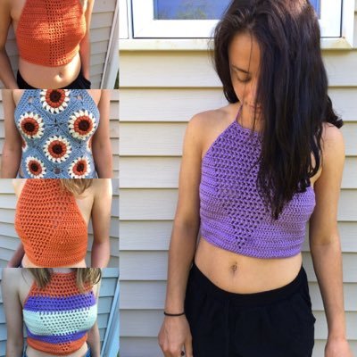 A one woman shop making crochet clothes and accessories for women