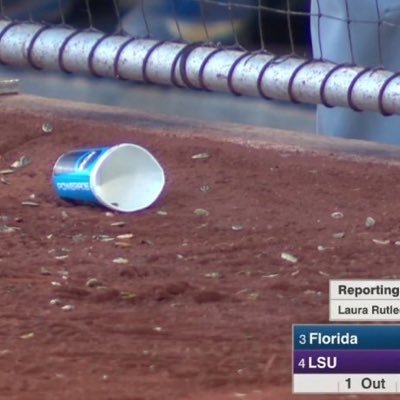 The cup that won game one of the 2017 CWS. Safely tucked away in a plastic bag until Tuesday.  UPDATE:  we got the natty baby! Cup runneth over!