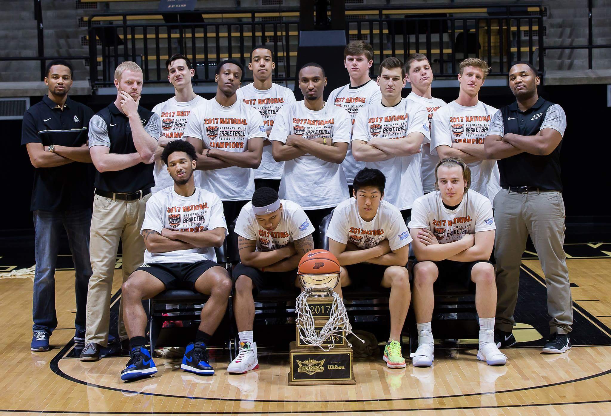 Purdue University Club Basketball Team, founded in 2014 by Scott Chemma,  and your current 2016-17 NCBBA National Champions.