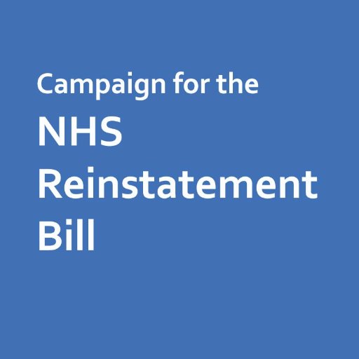 Campaigning to reinstate the founding vision of the NHS.   #nhsbillnow