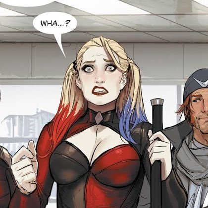 “My name is Harley Quinn, part-time hero, full-time hellion... Or izzit the other way around? Y'ever hear a' me?” #DCRP
