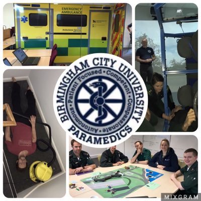Paramedicine at Birmingham City University. Tweets from academics and student / alumni social media reps. Views are of those posting and not necessarily BCU.