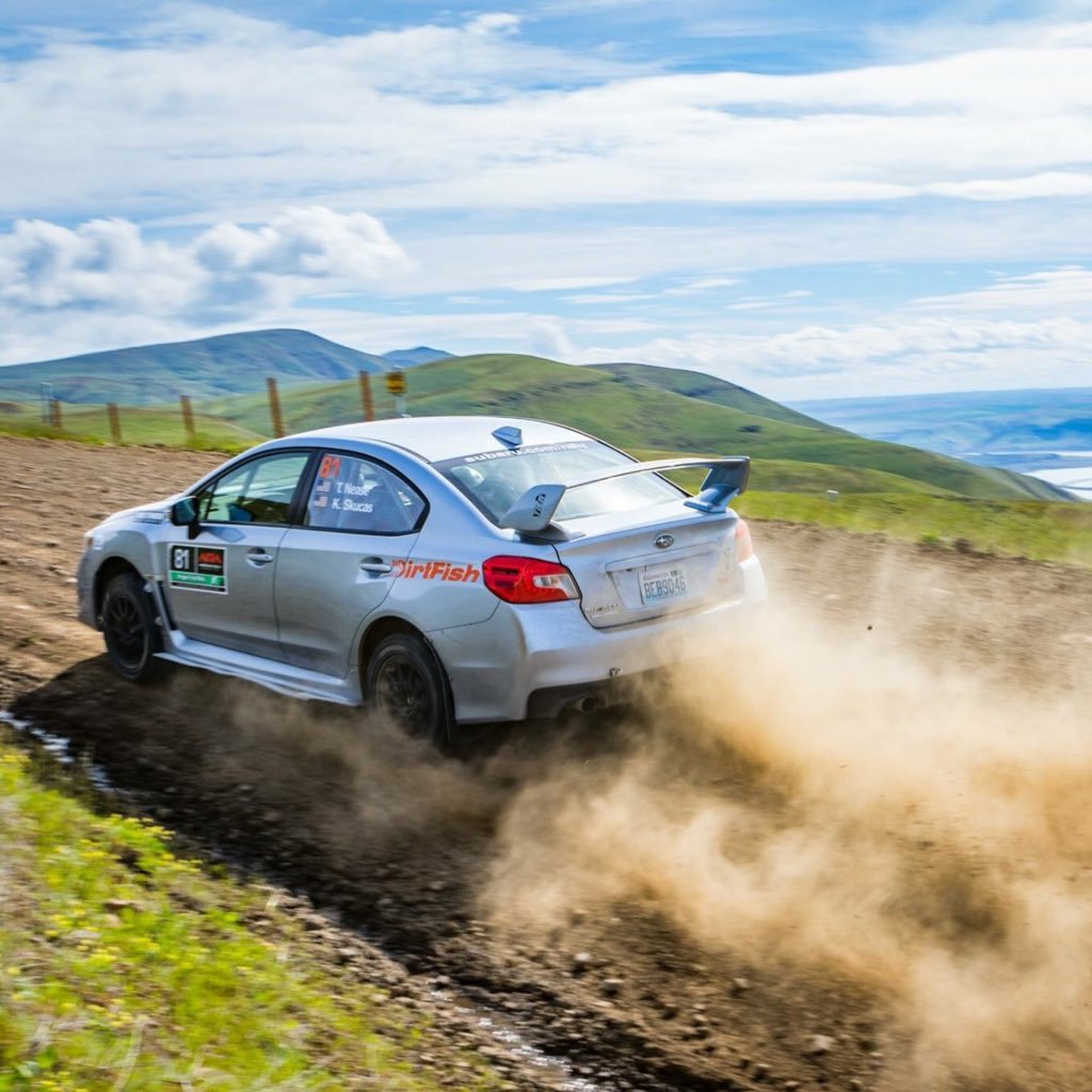 Rally team of driver, Travis Nease & co-drover, Krista Skucas competing in American Rally Championship & more North American races. 📷: D.Cosseboom/G.Helgeland