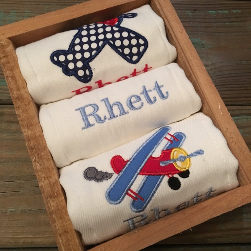 Specializing in custom baby burp cloths. We ship these amazing baby gifts all over the world. Best baby shower gifts ever!
