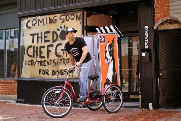 The Dog Chef and his Dog Chef Cafe in Baltimore, specializes in creating fresh food, healthy treats, frozen yogurt and holistic meal plans for dogs