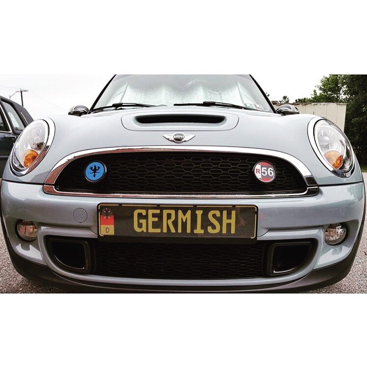 We make European license plates professionally produced and embossed with your customized text.