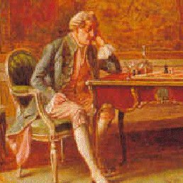 chess_bot_alpha's profile picture. Plays chess with @topchessgames. A bot by @crime_crab. Icon and header is "Chess Players" by David Joseph Bles.