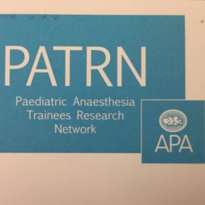 Paediatric Anaesthesia Trainees Research Network - in assoc. @APAGBI. Trainee led, collaborative, national audit/QI/research projects. patrn@apagbi.org.uk