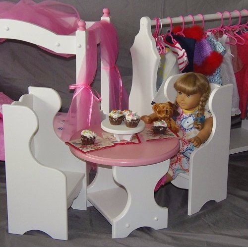 Welcome to Keating Woodcraft. My partner Sharon and I have been making doll furniture since 1994. Our pieces fit the American girl doll and 18 inch dolls.