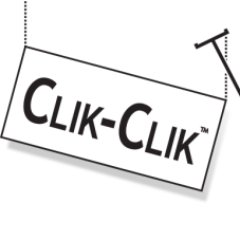 Clik-Clik™ Systems is a unique magnetic hanging system, used by retailers and manufacturers that enables POP signage to be hung level - without ladders!