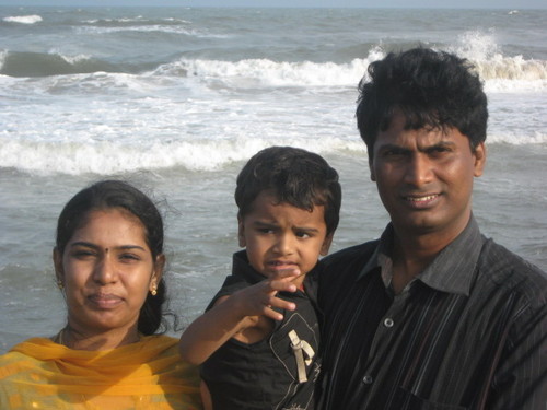 Iam Mahendra Product Manger Working for online portal.And this is Devika My wife and my son Ashwath