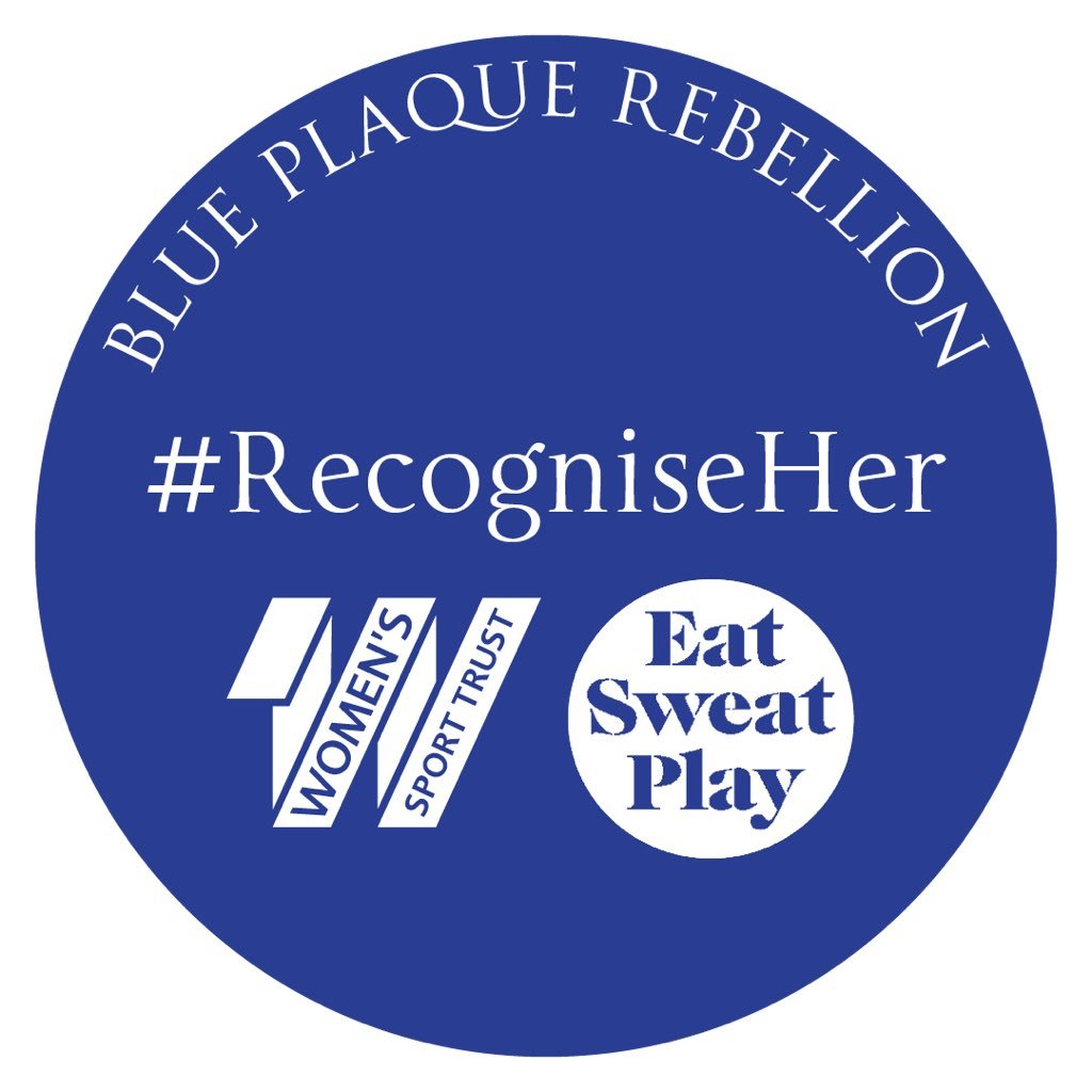 We stand on shoulders of giants, but in sport most of time we don’t have a clue who these heroic female pioneers are. Insta: BluePlaqueRebellion #RecogniseHer
