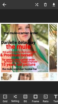 Danielle delaunay is scammer hooker liar assfucker pervert.thatis into scam, pornoshit & prostitucio delinquent and work for Robert simyar scammer drugs dealer,