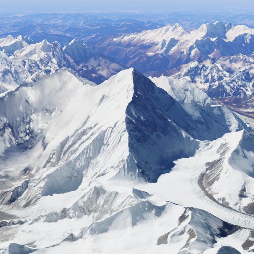 Mount Everest, The highest point on Twitter and Earth's tallest mountain. Located in the Mahalangur section of the Himalayas.