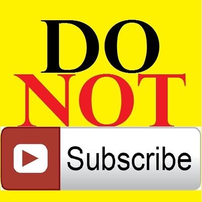DON’T visit my YouTube Channel: https://t.co/sWvNMONLSh
